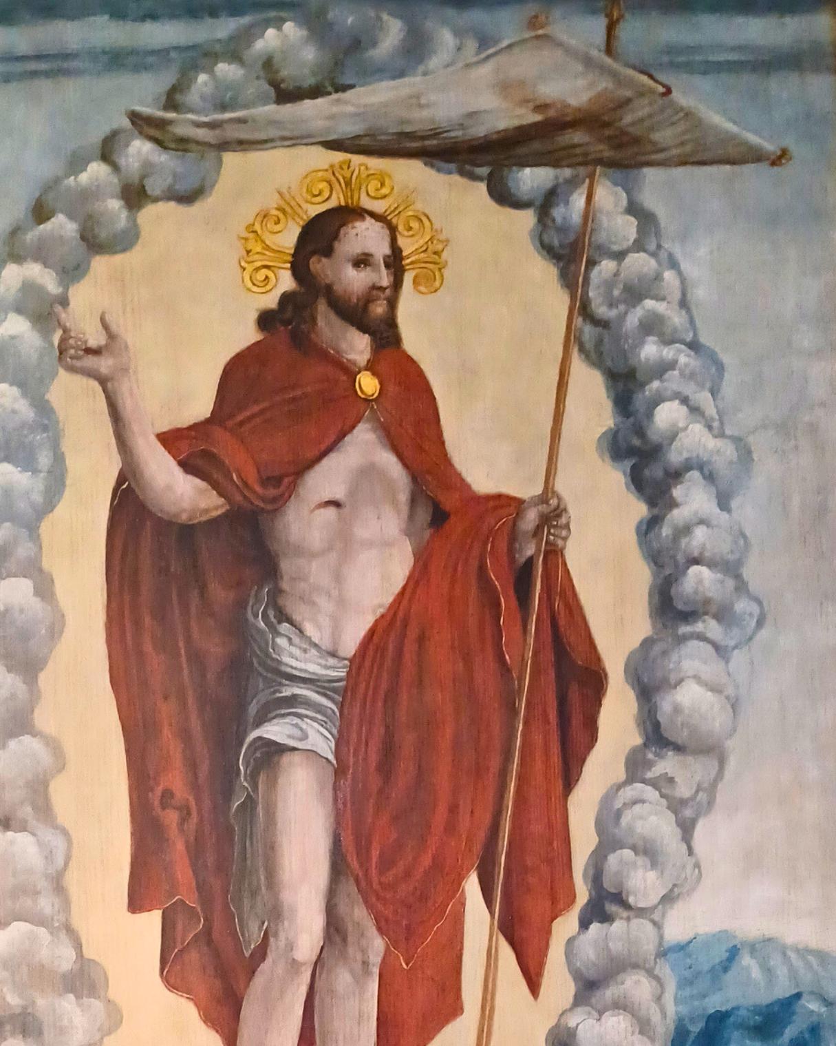 Abbildung von auferstehendem Jesus