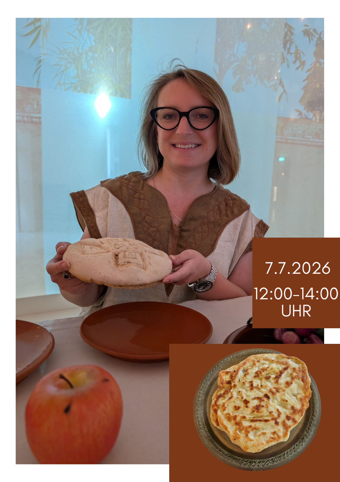 Frau mit Brot