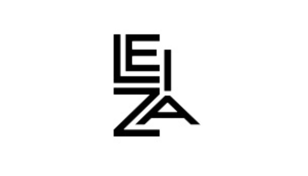 Logo des LEIZA (Leibniz-Zentrum für Archäologie) mit grafisch angeordneten, ineinander verschachtelten Buchstaben ‚L E I Z A‘ in schwarzer Darstellung